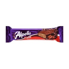 Alpella wafer covered with chocolate and stuffed with hazelnut cream