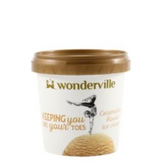 Wonderful salted caramel ice cream cup