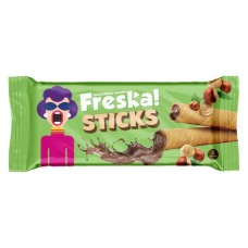 Freska Sticks Roll Wafer Filled With Cocoa Cream And Hazelnut 3 Pieces