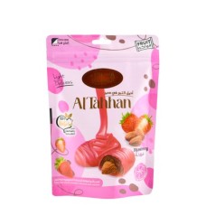 Al-Tahan bag of dates, almonds covered with strawberry chocolate, 100 g