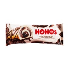 Hohos golden cake filled with cocoa cream
