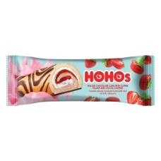 Hohos strawberry roll uncovered