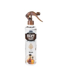 Flori air freshener spray with musk and amber scent, 425 ml
