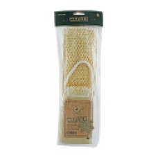 waritex Leaf Natural Bath, Sophisticated Massage - Back of Rope Handle