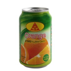 Aga Pure Natural Orange Drink Cans 320 ml