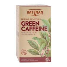 Imtenan Green Caffeine Herbal Tea with Yerba Mate 18 filters