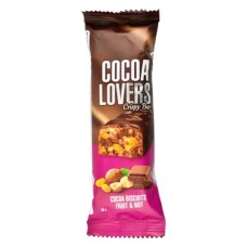 Cocoa Lovers Crispy Fruit Nut Bar 38 g