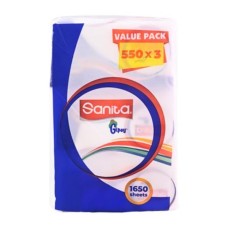 Sanita Tissues 550 Tissues *3 Display Packet