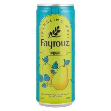 Fayrouz soft drink with pear flavor cans 330 ml