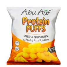 Abu Auf Snacks Protein Puffs with Cheese and Spicy Flavor 60 g