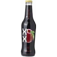 Double X is a malt drink with a peach flavour