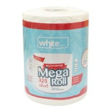 White Mega Roll Kitchen Towels 3 Ply