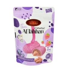 AlTahan bag of dates almonds covered with raspberry chocolate 100 g