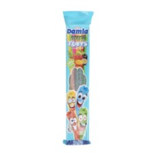 Damla sour jelly candy tubes with fruits