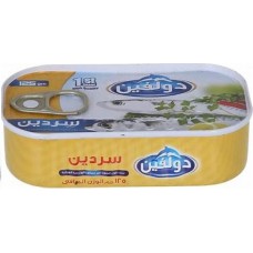 Dolphin Sardines Cooked In Soybean Oil Cold 125 Gm