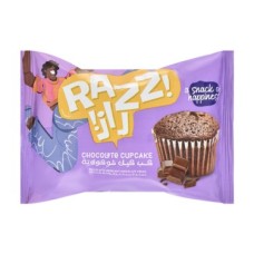 Raz chocolate cupcakes filled with chocolate cream