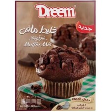 Dreem mix chocolate muffin with chocolate chips 450 g + 8 molds