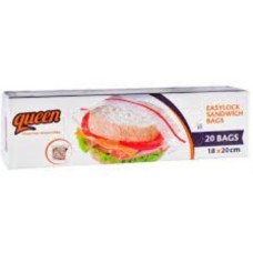 Queen sandwich bags 20 bags