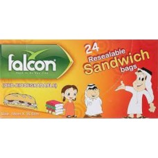 Falcon sandwich bags for children, colorful, 18 x 16.5 cm, 4 shapes x 6 leak-proof bags