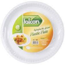Falcon round plastic plates, 1/2 depth, 15 cm, 12 plates