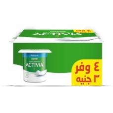 Activia natural yoghurt 103 gm 4 pieces and 3g