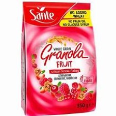 Sante granola fruit strawberries and berries 350 grams