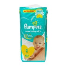 Pampers Jumbo Size 2*60 Diapers
