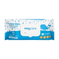 Easy Care Baby Wipes Pure Water 72 Wipes