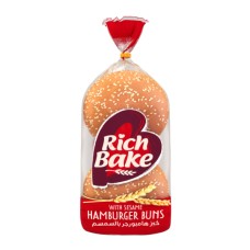 Rich Bake Glazed Bread Burger 4 Pieces