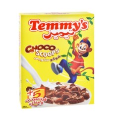 Temmy's Corn Flakes Choco Scoops 250gm