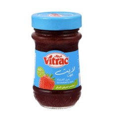 Vitrac Light Strawberry Jam 220g