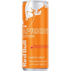 Red bull energy drink apricot and strawberry flavor 250 ml