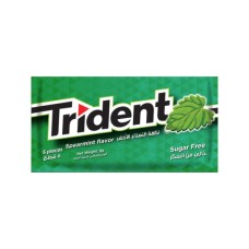 Trident sugar free gum green mint 5 pieces