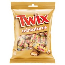 Twix miniatures chocolate biscuit and caramel 150 gm