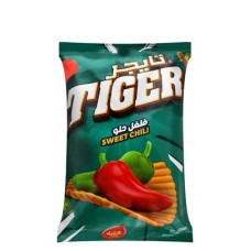Tiger sweet pepper potato slices