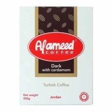 Alameed Coffe Light Dark With Cardamom Turkish Coffee 200 gm