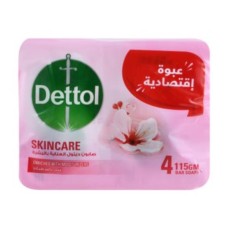 Dettol skin care soap 115gm 4pcs