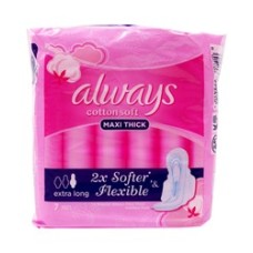 Always Cotton Softness for Sensitive Skin Maxi Extra Long 7 Pads