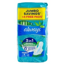 Always Ultra Thin Extra Long, Herbal Fresh, 24 Pads