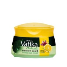 Vatika Hair Styling Cream for Dandruff with Lemon and Tea Yellow 125 ml