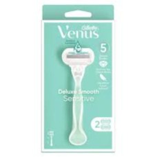 Gillette Venus Deluxe Smooth For Sensitive Skin For Women 1 Refill + 2 Spare Blades