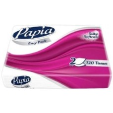 Babia Easy Pack Nylon Facial Tissues, 2 Ply, 120 Tissues