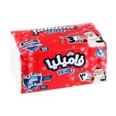 Familia tissues, 2 ply, 650 tissues