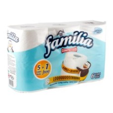 Familia compressed toilet tissue 5 rolls + 1 free roll