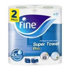 Fine Super Pro Compressed Kitchen Towel 2 Rolls
