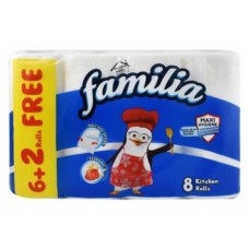 Familia Classic Kitchen Roll 6 + 2 Rolls Free Familia Classic Kitchen Roll 6 + 2 Rolls Free