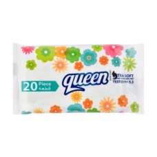 Queen 20 wet wipes