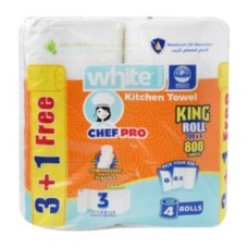 White King Roll Compressed Chef Pro Kitchen Towel 4 Roll