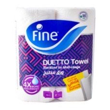 Fine Duet Towel Kitchen Towels 2 Rolls